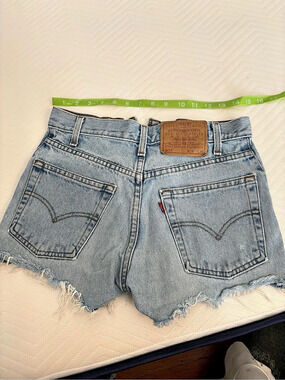 Levi's 501 Denim Jean Shorts in Blue Waist 30